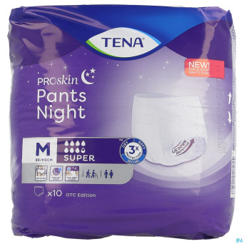 Tena proskin pants night super medium    10