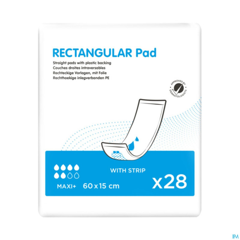 Rectangular pad 60x15 pe+s    28