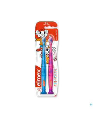Elmex brosse a dents enfant souple 3-6ans duopack