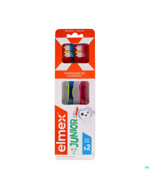 Elmex brosse a dents junior souple 6-12ans duopack