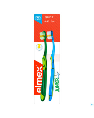 Elmex brosse a dents junior souple 6-12ans duopack