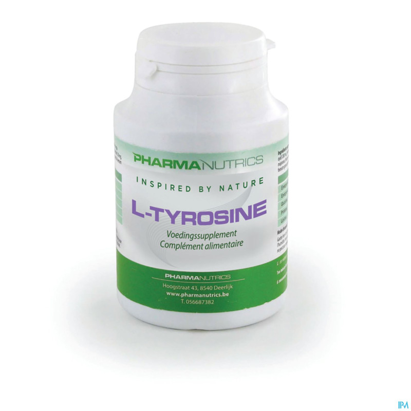 L tyrosine 500 v-caps 60    pharmanutrics