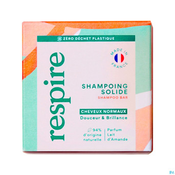 Respire shampooing solide lait amandes    75g