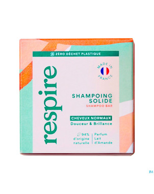 Respire shampooing solide lait amandes    75g