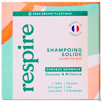 Respire shampooing solide lait amandes    75g