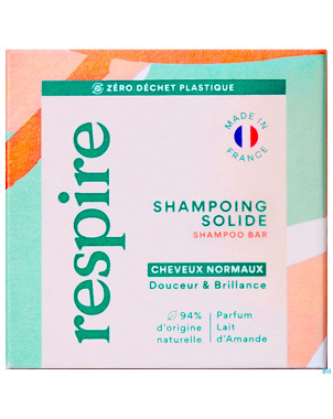 Respire shampooing solide lait amandes    75g