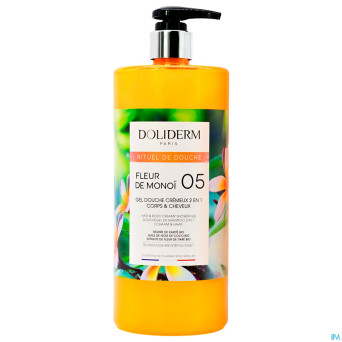 Doliderm gel douche 2en1 monoi    fl pompe 1l
