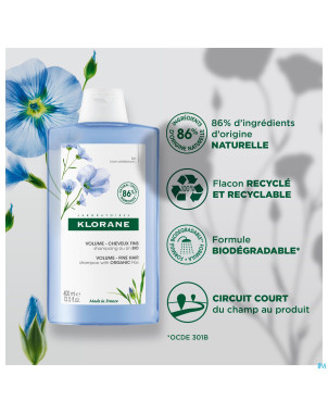 Klorane capil. sh lin 400ml