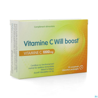 Vitamine c will boost    caps 20