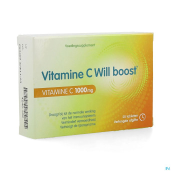 Vitamine c will boost    caps 20