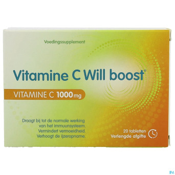 Vitamine c will boost    caps 20