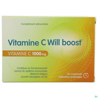 Vitamine c will boost    caps 20