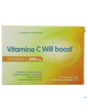 Vitamine c will boost    caps 20