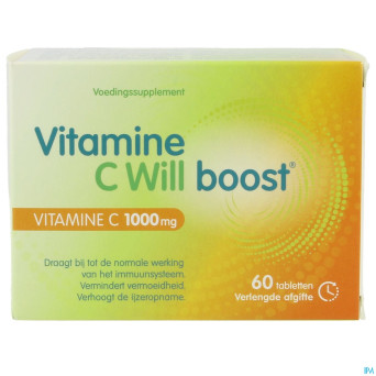 Vitamine c will boost    caps 60