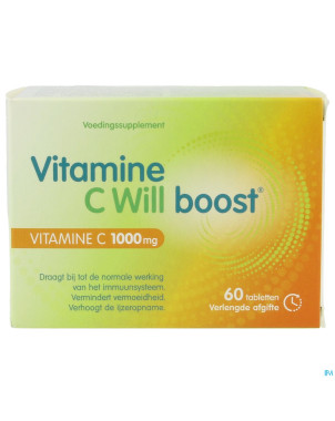 Vitamine c will boost    caps 60