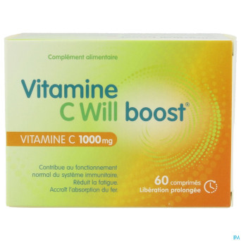 Vitamine c will boost    caps 60
