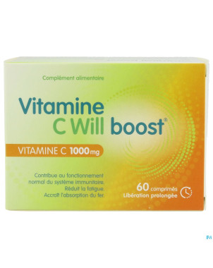 Vitamine c will boost    caps 60