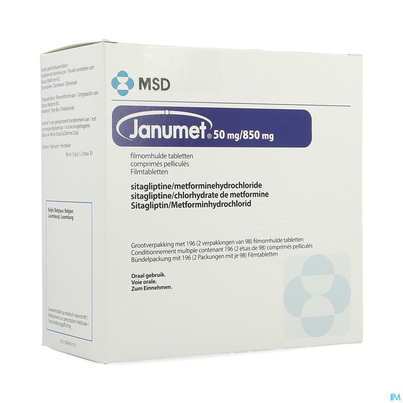 Janumet 50/ 850mg abacus comp pell 196