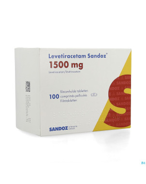 Levetiracetam sandoz 1500mg comp pell 100