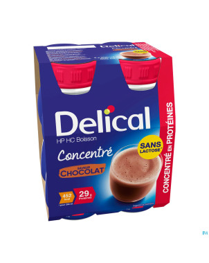 Delical concentre chocolat  4x200ml