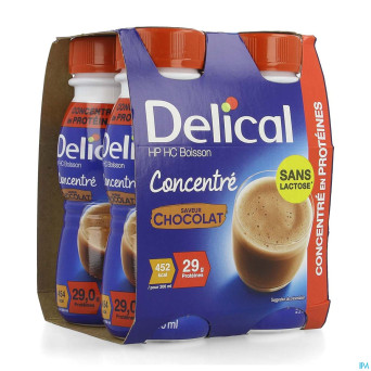 Delical concentre chocolat  4x200ml
