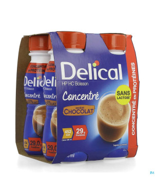 Delical concentre chocolat  4x200ml