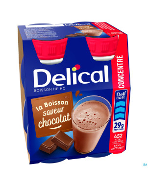 Delical concentre chocolat  4x200ml