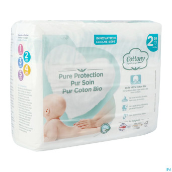 Cottony baby diapers size 2  3 -  6kg  38