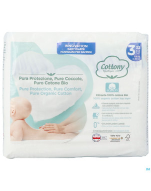 Cottony baby diapers size 3  4 -  9kg  32