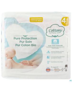 Cottony baby diapers size 4  7 - 18kg  28