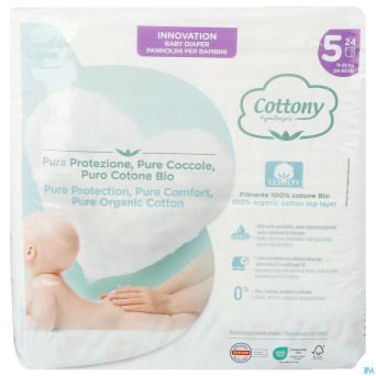 Cottony baby diapers size 5 11 - 25kg  24