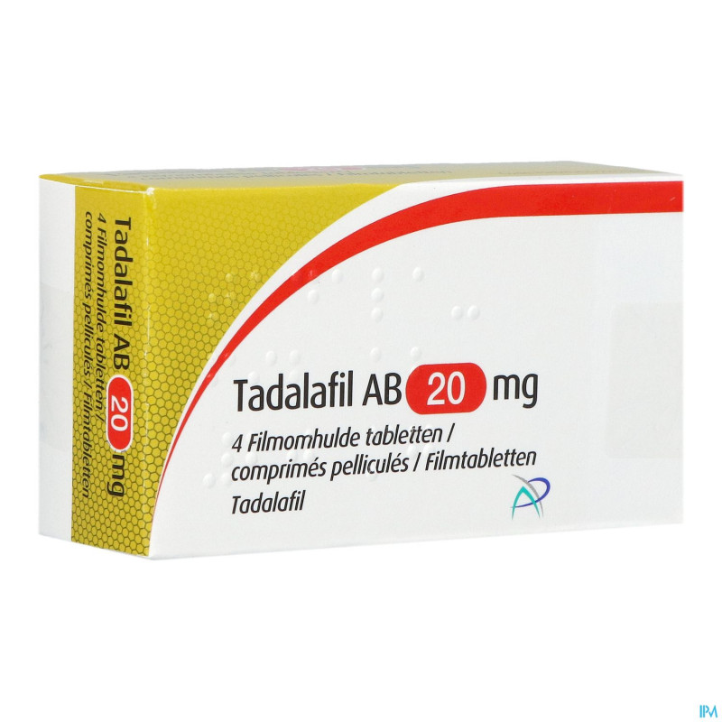 Tadalafil ab 20mg comp pell  4 x 20mg