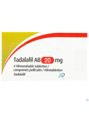 Tadalafil ab 20mg comp pell  4 x 20mg