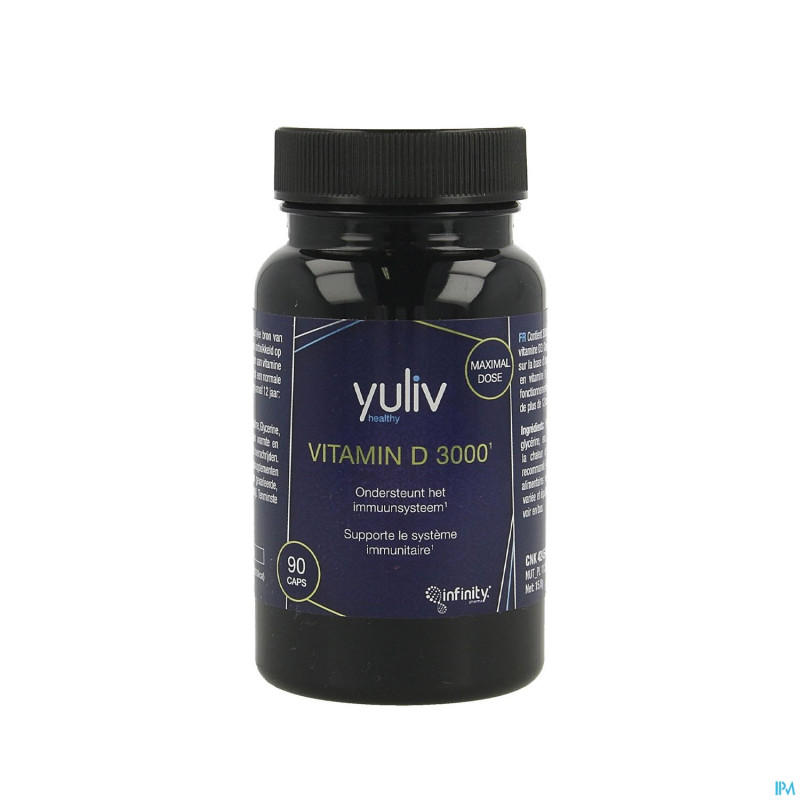 Yuliv vitamine d 3000    caps 90