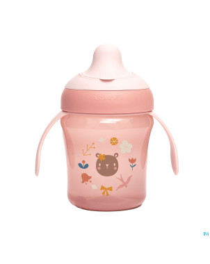 Suavinex feeding forest gobelet a/goutte rose