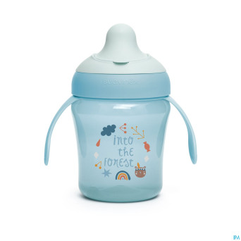 Suavinex feeding forest gobelet a/goutte bleu