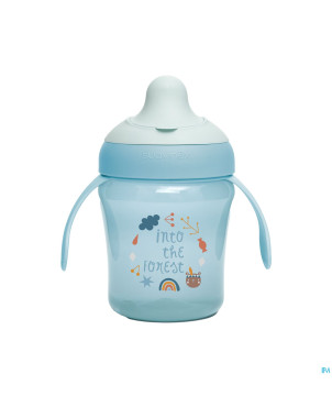 Suavinex feeding forest gobelet a/goutte bleu