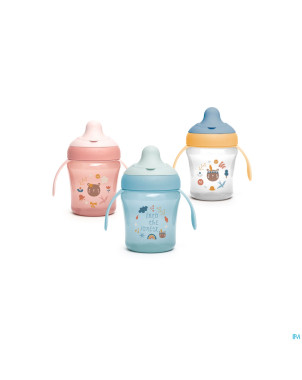 Suavinex feeding forest gobelet a/goutte bleu