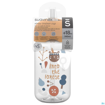 Suavinex feeding forest gobelet paille jaune