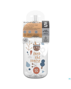Suavinex feeding forest gobelet paille jaune