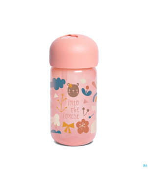 Suavinex feeding forest gobelet paille rose