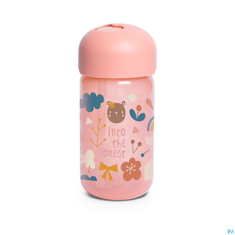 Suavinex feeding forest gobelet paille rose