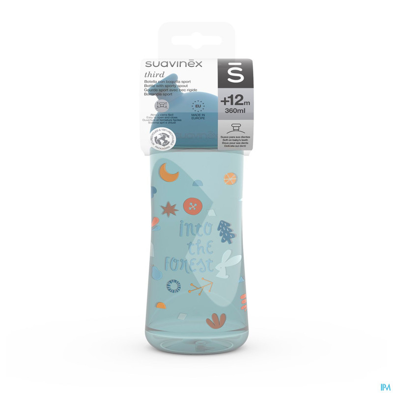Suavinex feeding forest bouteille emb. sport bleu