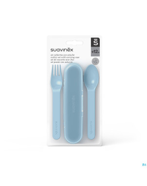 Suavinex feeding forest etui couverts bleu
