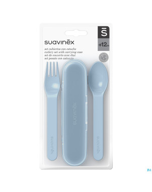 Suavinex feeding forest etui couverts bleu