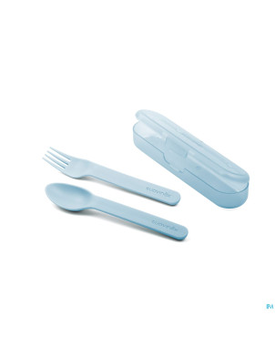 Suavinex feeding forest etui couverts bleu