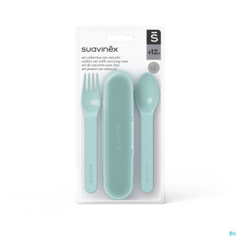 Suavinex feeding forest etui couverts vert