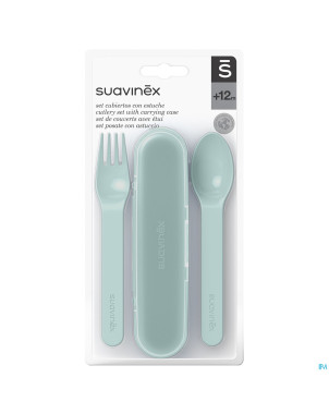Suavinex feeding forest etui couverts vert