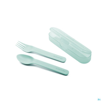 Suavinex feeding forest etui couverts vert