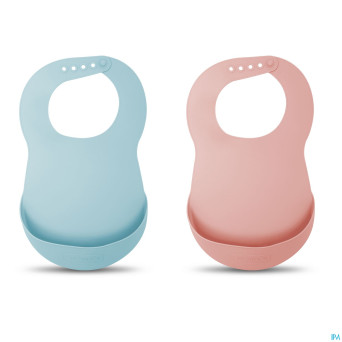 Suavinex feeding forest bavoir silicone bleu